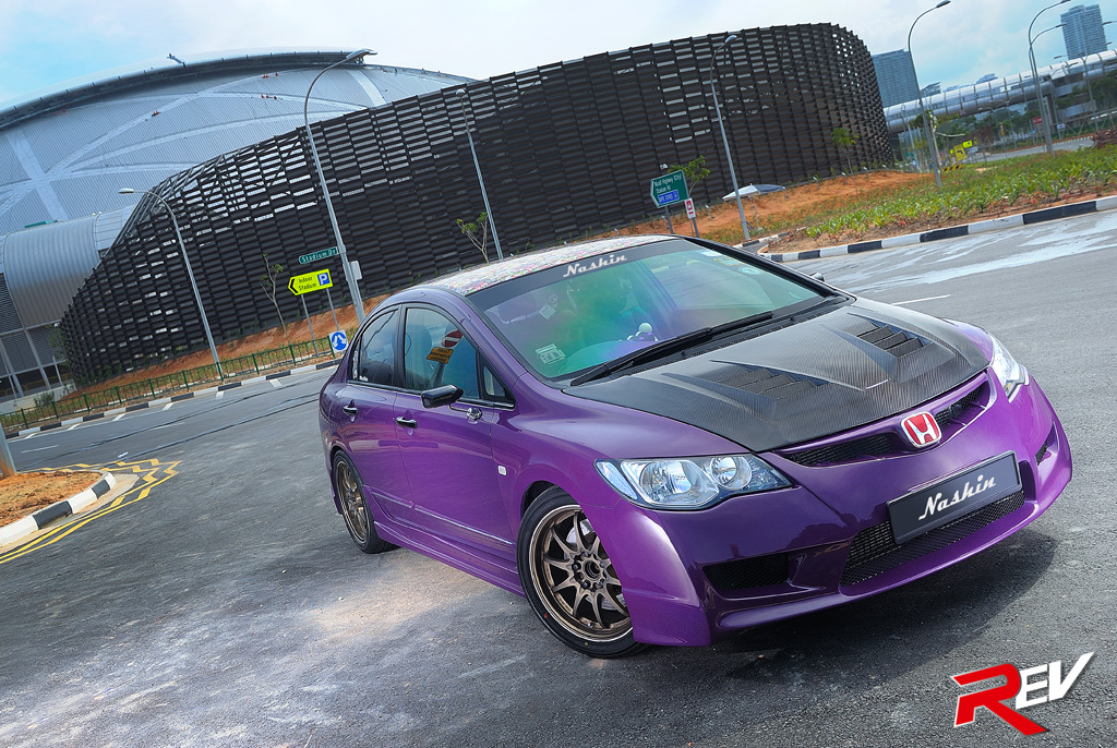 REV Rides Perfect Purple (Honda Civic) CarBuyer Singapore