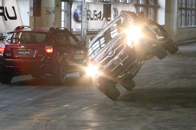 Singapore Motorshow Russ Swift stunt driving