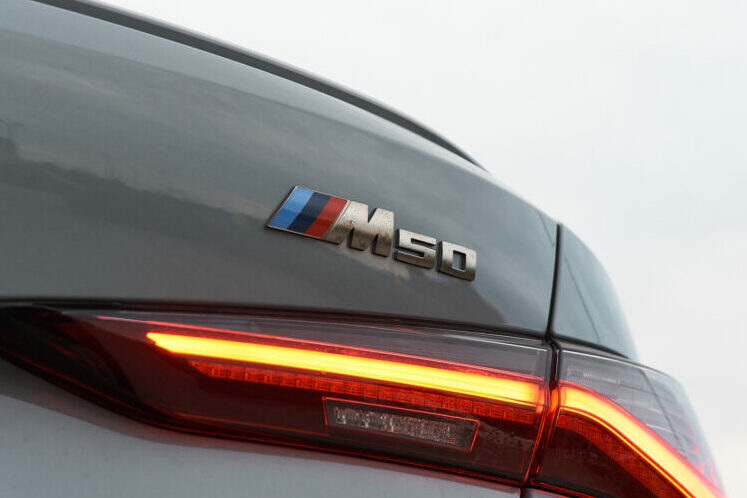 2022 BMW i4 M50 - CarBuyer Singapore - M50 logo